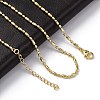 Rack Plating Brass Oval Link Chain Necklace NJEW-A035-06G-01-1