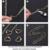 Soldered Brass Paperclip Chains CHC-D025-03G-8