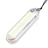 Glass Rectangle Hanging Suncatchers HJEW-P018-C01-2