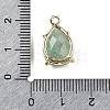 Natural Dyed Strawberry Quartz Faceted Pendants G-M431-16G-07-3