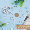 100Pcs 304 Stainless Steel Cabochon Connector Settings STAS-CN0001-81-4
