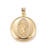 Brass Micro Pave Cubic Zirconia Locket Pendants KK-A161-53G-1