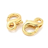 Rack Plating Brass Double Lobster Claw Clasps KK-G416-53P-01-2