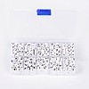 1 Box Letter Acrylic Beads SACR-X0012-B-1