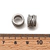 Brass Micro Pave Clear Cubic Zirconia European Beads KK-Z126-22P-2