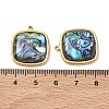 Natural Paua Shell Pendants SA-CBA11D7-14B-G-3
