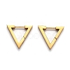 304 Stainless Steel Triangle Huggie Hoop Earrings STAS-H156-02B-G-1