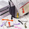 20Pcs 10 Colors Nylon Braided Zipper Pull Tab FIND-GF0004-46-3
