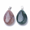Natural Indian Agate Pendants G-S292-12F-2