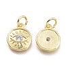Brass Micro Pave Cubic Zirconia Pendants LS-KK-P187-17A-G-2