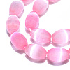 Dyed Natural Selenite Beads Strands G-T138-233H-3