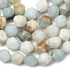 Natural Flower Amazonite Beads Strands G-Z119-A08-02-5