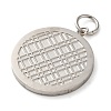 Non-Tarnish 304 Stainless Steel Pendants STAS-C086-05B-P-2