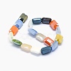 Electroplate Glass Beads Strands EGLA-J108-13x18mm-M01-2