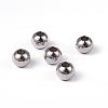 Tarnish Resistant Round 202 Stainless Steel Beads STAS-O091-C-04P-1