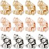 30Pcs 3 Colors Rack Plating Alloy European Beads MPDL-FH0001-09-1