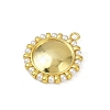 Brass Plastic Pearl Pendants KK-M322-49G-2