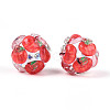 Fruit Round Resin Beads RESI-T059-03C-2