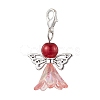 Angel Acrylic & Glass Pearl Pendant Decorations X2-HJEW-JM02364-02-4