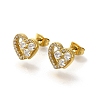 304 Stainless Steel Micro Pave Clear Cubic Zirconia Stud Earrings EJEW-H018-02G-05-2