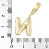 Brass Micro Pave Clear Cubic Zirconia Pendants KK-M289-01N-G-3