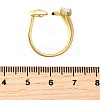 Ocean Theme Brass Micro Pave Cubic Zirconia Cuff Rings for Women RJEW-F184-17C-G-5