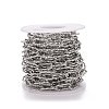 Tarnish Resistant 304 Stainless Steel Paperclip Chains CHS-A007-01P-2