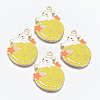 Alloy Enamel Pendants ENAM-T011-09KC-RS-1