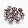 Tibetan Style Alloy Bicone Beads X-TIBEB-7692-R-NR-1