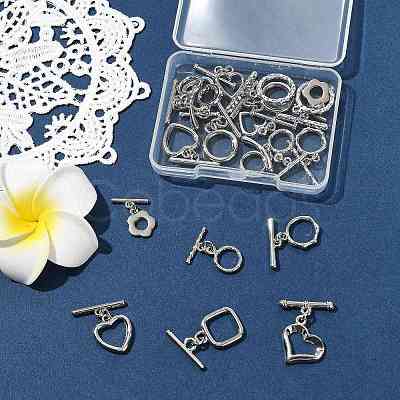 20Pcs 12 Styles Alloy Toggle Clasps FIND-FS0004-53P-1