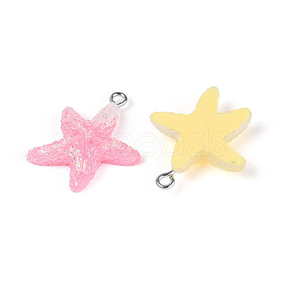 Transparent Resin Pendants RESI-N050-22P-1