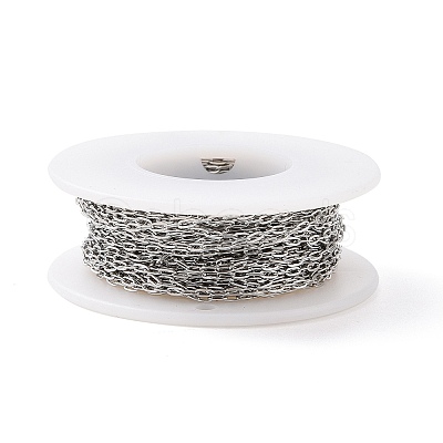 Tarnish Resistant 304 Stainless Steel Cable Chains CHS-C002-03P-01-1