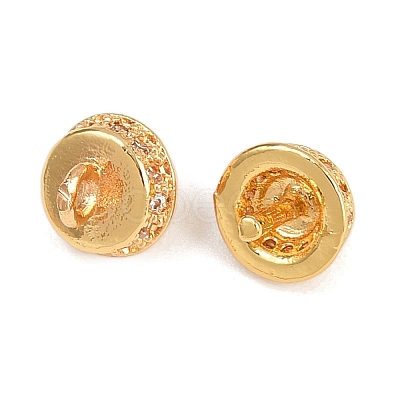 Brass Micro Pave Cubic Zirconia Peg Bails LS-KK-Z122-06G-1