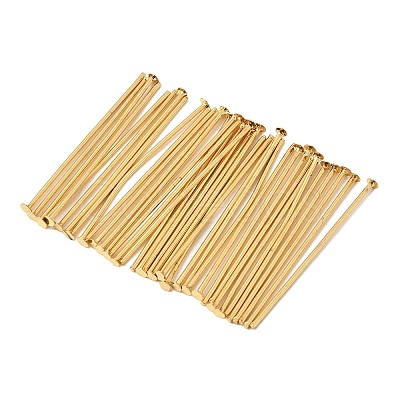 SHEGRACE Brass Flat Head Pins XGR0085G-33G-1