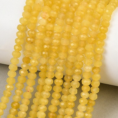 Dyed Natural Whie Jade Beads Strands GG-CBAF9EE-A22-3x4mm-1