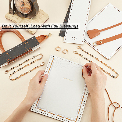 DIY Rectangle PU Leather Knitting Crochet Bags DIY-WH0196-48B-1