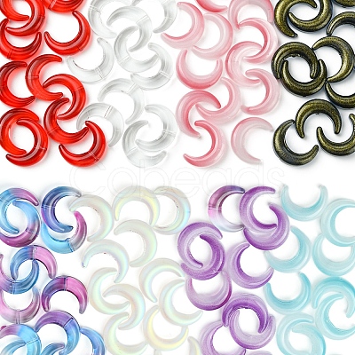 20Pcs Gradient Color Handmade Lampwork Beads LAMP-FS0001-17-1