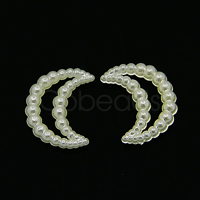 Acrylic Pearl Cabochons MACR-F017-22-1