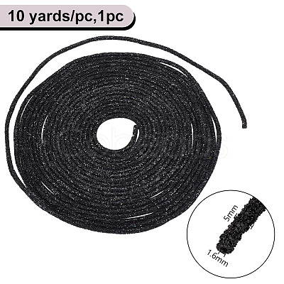 10 Yards PVC Tubular Synthetic Rubber Cord RCOR-WH0003-04A-1