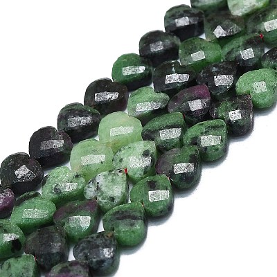 Natural Ruby in Zoisite Beads Strands G-K245-Q01-01-1