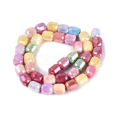 Anti-Tarnish Electroplate Glass Beads Strands EGLA-N027-03A-01-1