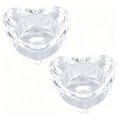 2Pcs Glass Candle Cups AJEW-SC0004-47A-1