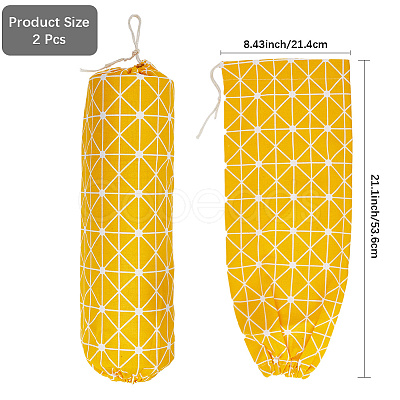 Cotton Jute Cloth Storage Pouches ABAG-WH20003-02B-1