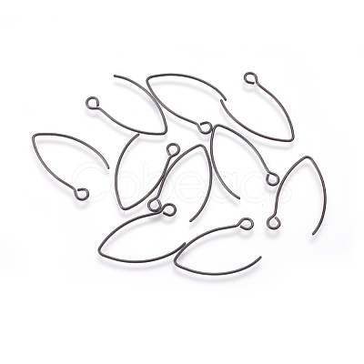 304 Stainless Steel Earring Hooks Ion Plating(IP) STAS-O119-03B-01-1