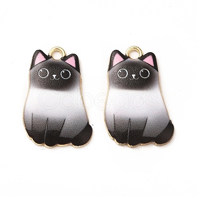 Alloy Enamel Pendants ENAM-M046-12G-B-1