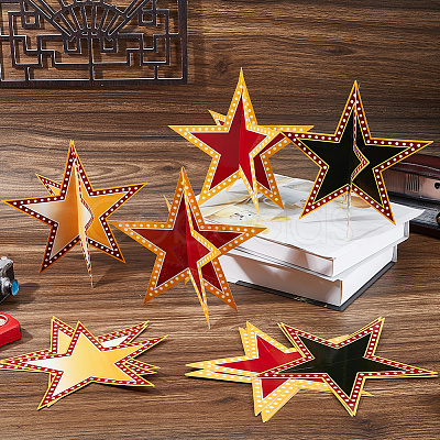 24Pcs 3 Colors Paper Display Decorations DIY-DC0004-12-1