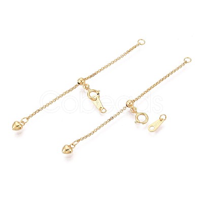 925 Sterling Silver Chain Extenders STER-T008-57G-1