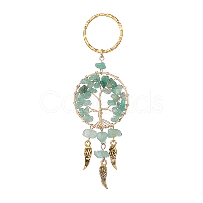 Woven Net/Web with Wing Pendant Keychain KEYC-JKC00481-03-1