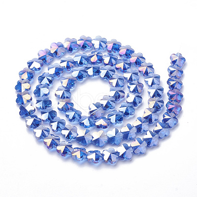 Electroplate Glass Beads EGLA-Q091-14mm-C08-1