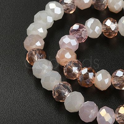 Electroplate Glass Beads Strands EGLA-YW0002-D09-1